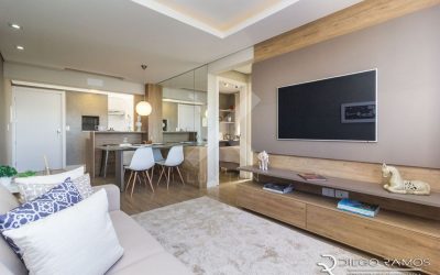 Apartamento com 60m², 2 dormitórios, 1 suíte, 2 vagas, no bairro Jardim do Salso em Porto Alegre para Comprar